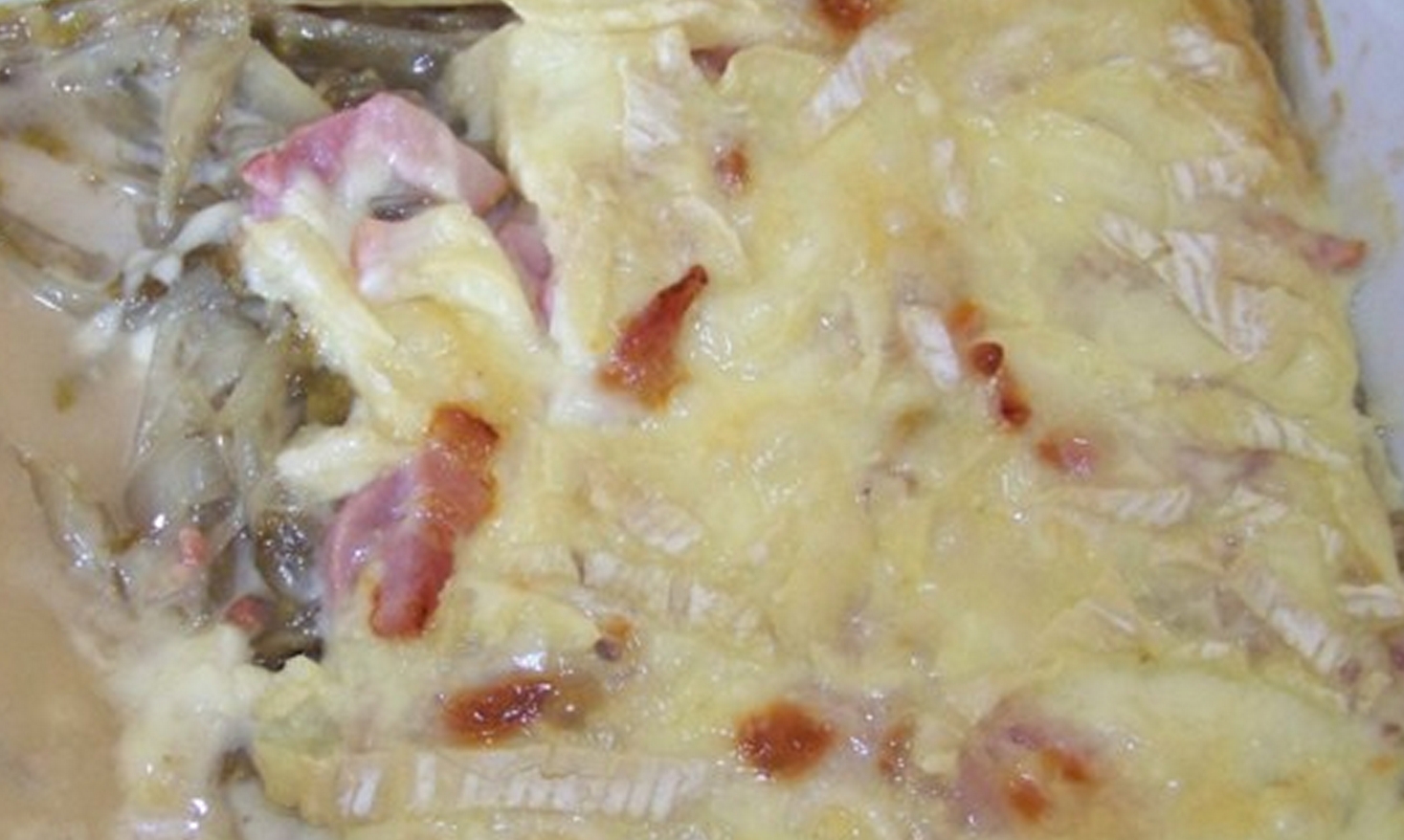 Tartiflette d'endives aux lardons