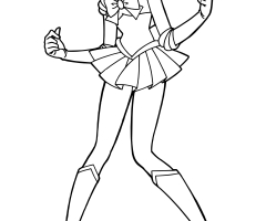 Coloriage Sailor Mercury