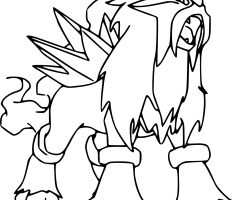 Coloriage Pokemon Entei