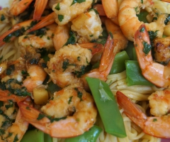 Crevettes au gingembre